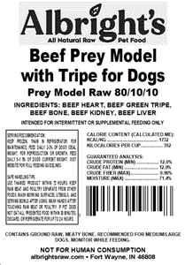 Beef Prey Model with Tripe
