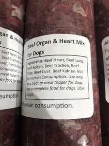 Beef Organ & Heart Mix